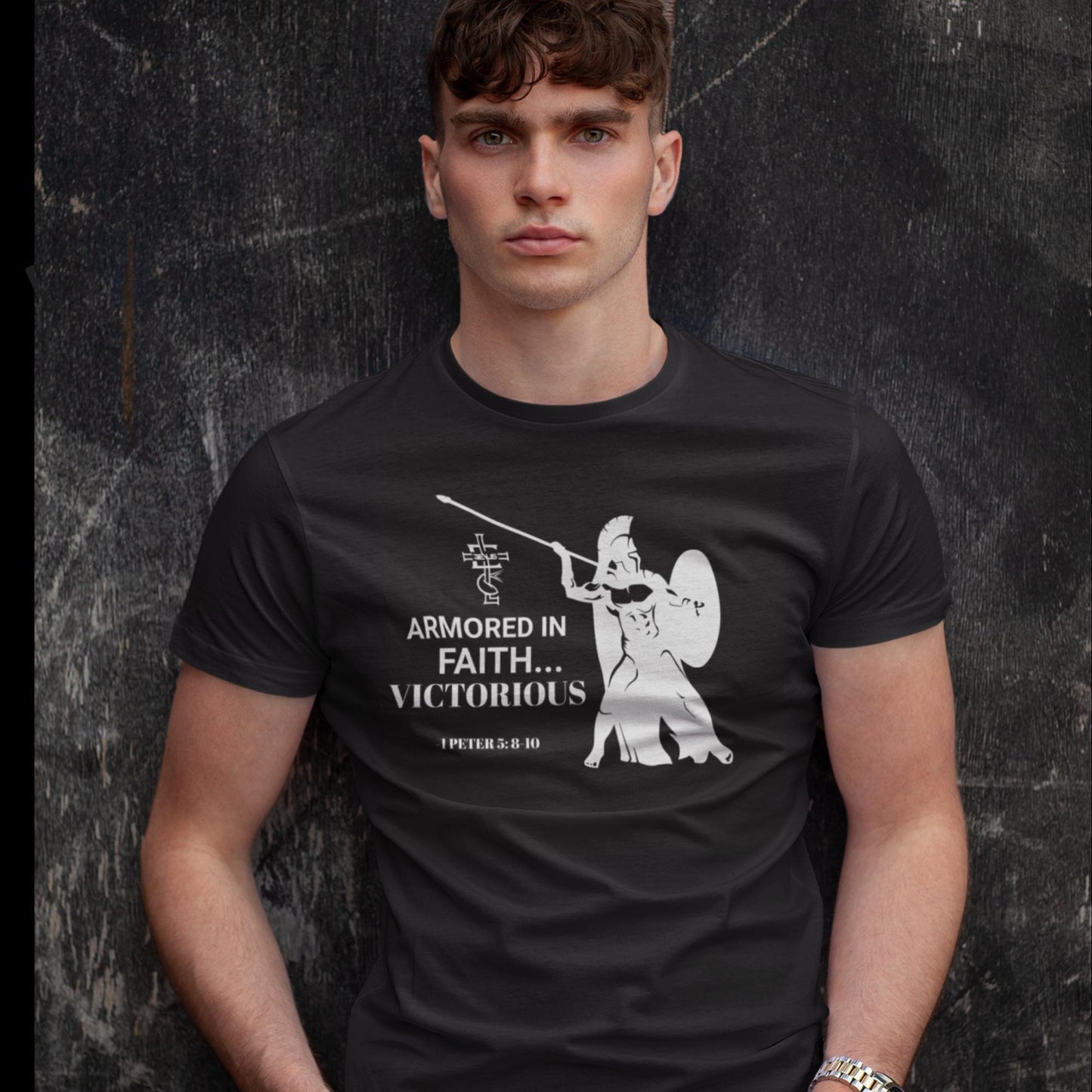 Armored in Faith, Victorious Men's classic tee - Eden Legacy, LLC
