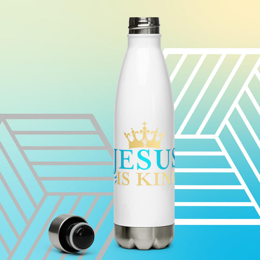 Buy 'Jesus Is King' Stainless Steel Water Bottle for On-the-Go Hydration | Eden Legacy