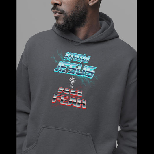 Buy 'Know Jesus No Fear' Unisex Hoodie | Embrace Faith in Style