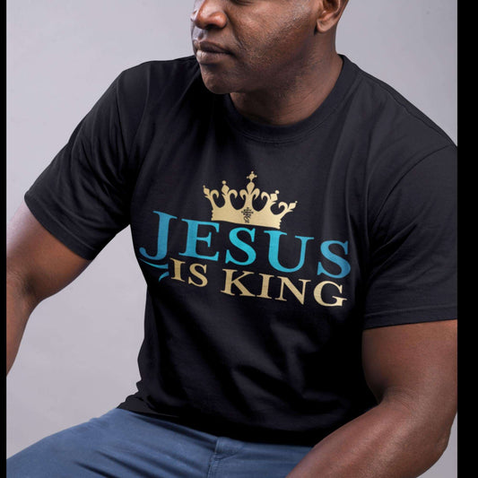 Buy 'Jesus is King' Men's T-Shirt | Show Your Faith with Eden Legacy